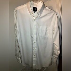Jos A Bank white buttondown Traveler collection SLIM FIT